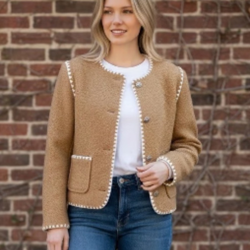 NWT Bagatelle sherpa pretzel jacket size large